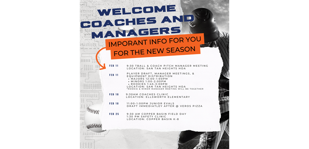 Managers & Coaches!