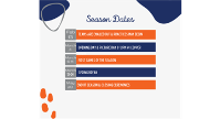 Important Season Dates Spring 2023